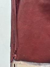 Load image into Gallery viewer, Vintage Claremonte Woven Leather & Fur Tote with Fringe