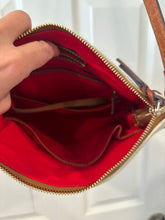 Load image into Gallery viewer, Dooney and Bourke Cream Tan Leather Bag
