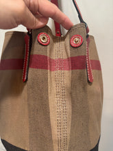 Load image into Gallery viewer, Burberry Canvas Tan Check Large Tote