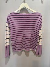 Load image into Gallery viewer, Anthropologie Cream Striped Colorblock Top
