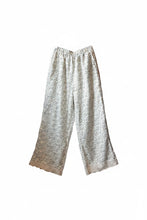 Load image into Gallery viewer, Cream Sage Floral Sheer Pants
