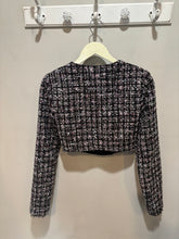 Load image into Gallery viewer, Majorelle Black Grey Tweed Jacket
