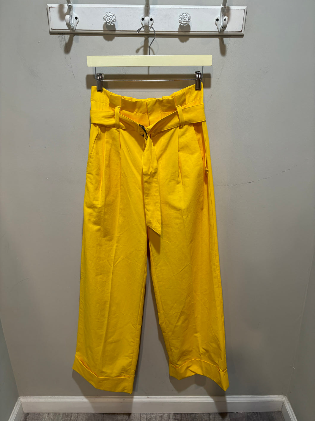 Banana Republic Yellow Paperbag Pants