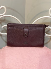 Load image into Gallery viewer, Coach Maroon Leather Clutch Wallet Crossbody

