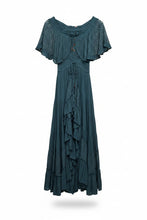 Load image into Gallery viewer, Free People Teal Hi Lo Maxi Dress
