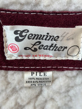 Load image into Gallery viewer, Vintage Burgundy Suede Sherpa Vest
