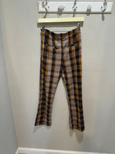 Load image into Gallery viewer, Free People Burgundy Plaid Pants
