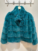 Load image into Gallery viewer, Teal Teddy Jacket

