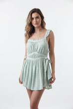 Load image into Gallery viewer, Free People Green Eyelet Babydoll Top
