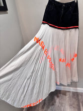 Load image into Gallery viewer, Black White Graffiti Maxi Skirt
