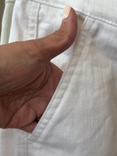 Load image into Gallery viewer, Eileen Fisher White Denim Pencil Skirt
