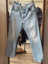 Load image into Gallery viewer, Mother Light Wash Distressed Jeans
