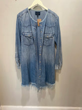 Load image into Gallery viewer, Lucky Brand Distressed Western Shirt Dress
