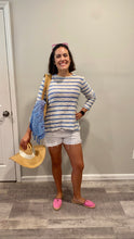 Load image into Gallery viewer, Anthropologie Sullivan &amp; James Striped Textured Top
