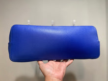 Load image into Gallery viewer, Tory Burch Blue Pebbled Leather Tote

