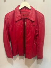 Load image into Gallery viewer, Vintage Guess Red Leather Jacket
