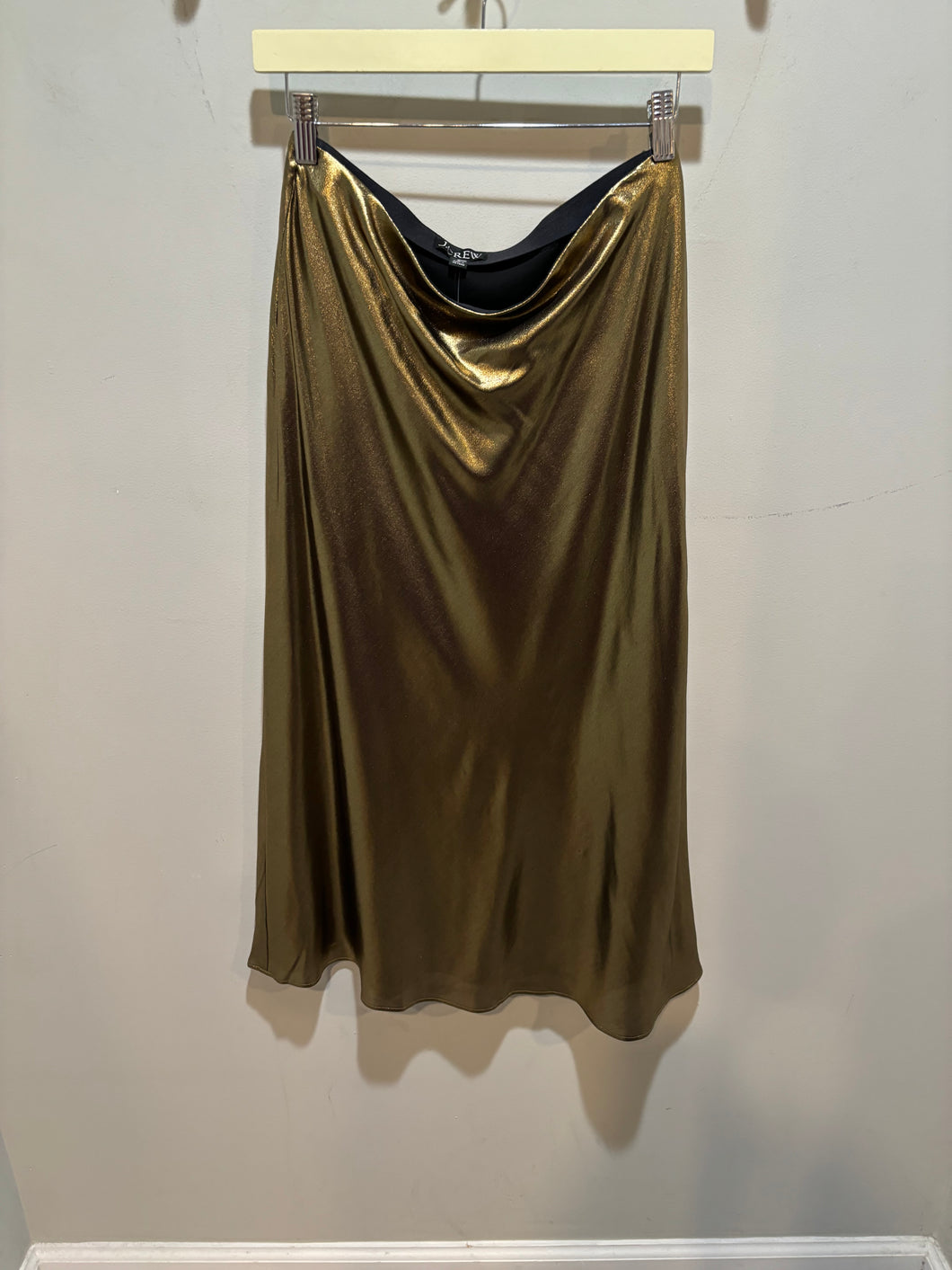 J Crew Gold Lurex Metallic Dress