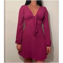 Load image into Gallery viewer, Leith Magenta Front Tie Dress

