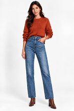 Load image into Gallery viewer, Mother Light Washed Distressed Jeans
