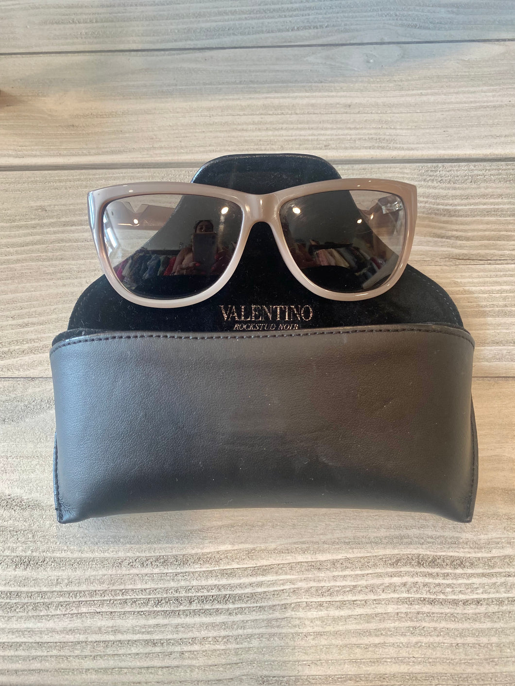 Valentino Taupe Designer Sunglasses