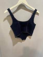 Load image into Gallery viewer, Poster Girl Denim Buckle Bustier Top
