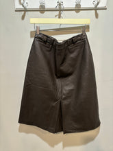 Load image into Gallery viewer, Gap Brown Midi Leather Skirt

