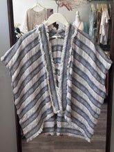 Load image into Gallery viewer, Maje Blue Striped Kimono
