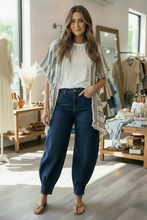 Load image into Gallery viewer, Maje Blue Striped Kimono
