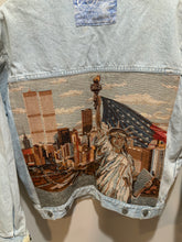 Load image into Gallery viewer, Vintage Light Wash Tapestry NYC Custom Jacket
