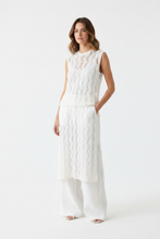 Load image into Gallery viewer, Zara Cream Knit Crochet Dress
