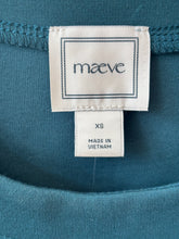 Load image into Gallery viewer, Anthropologie Maeve Teal Puff Sleeves Top
