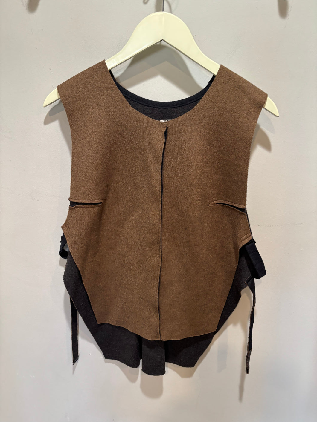Vilma Mare Baltic Style Brown Knit Vest