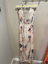 Load image into Gallery viewer, White Floral Open Back Maxi

