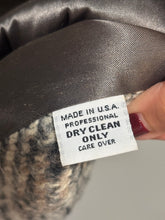Load image into Gallery viewer, Vintage Bill Blass Grey Herringbone Coat
