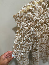 Load image into Gallery viewer, Anthropologie Dolan Lace Puff Sleeves Top
