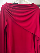 Load image into Gallery viewer, Burgundy Cape Swing Top
