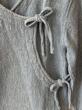 Load image into Gallery viewer, Vintage Sage Texture Wrap top
