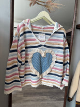 Load image into Gallery viewer, POL Multicolor Knit Stripped Hoodie
