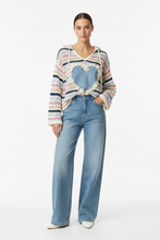 Load image into Gallery viewer, POL Multicolor Knit Stripped Hoodie
