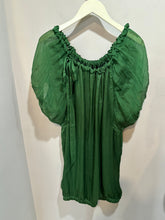 Load image into Gallery viewer, Zara Green Silk Bubble Dress
