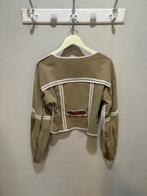 Load image into Gallery viewer, Tan Neutral 2 Piece Cropped Jacket
