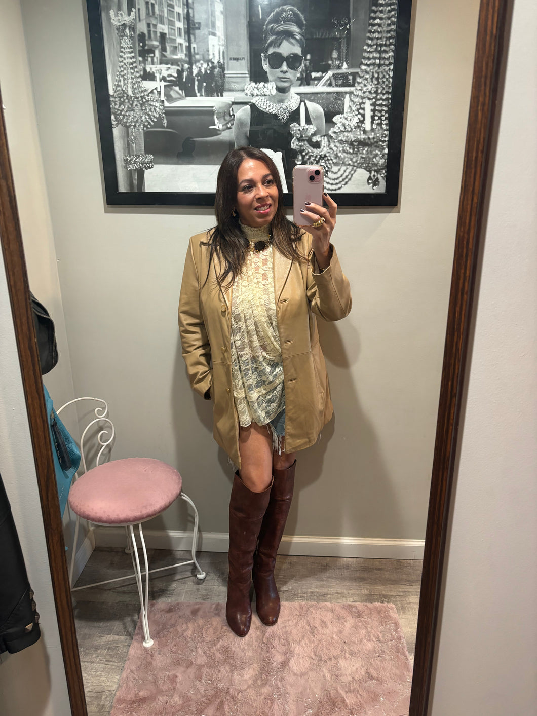 Vintage Tan Leather Jacket