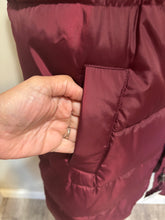Load image into Gallery viewer, Burgundy Long Quilted Jacket
