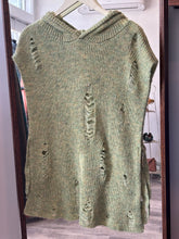 Load image into Gallery viewer, Urban Distressed Knit Hoodie Vest
