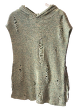 Load image into Gallery viewer, Urban Distressed Knit Hoodie Vest
