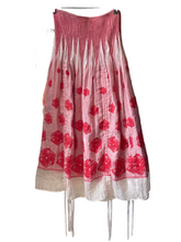 Load image into Gallery viewer, Lapis Anthro Red Corset Ruching Pattern Dress/Skirt
