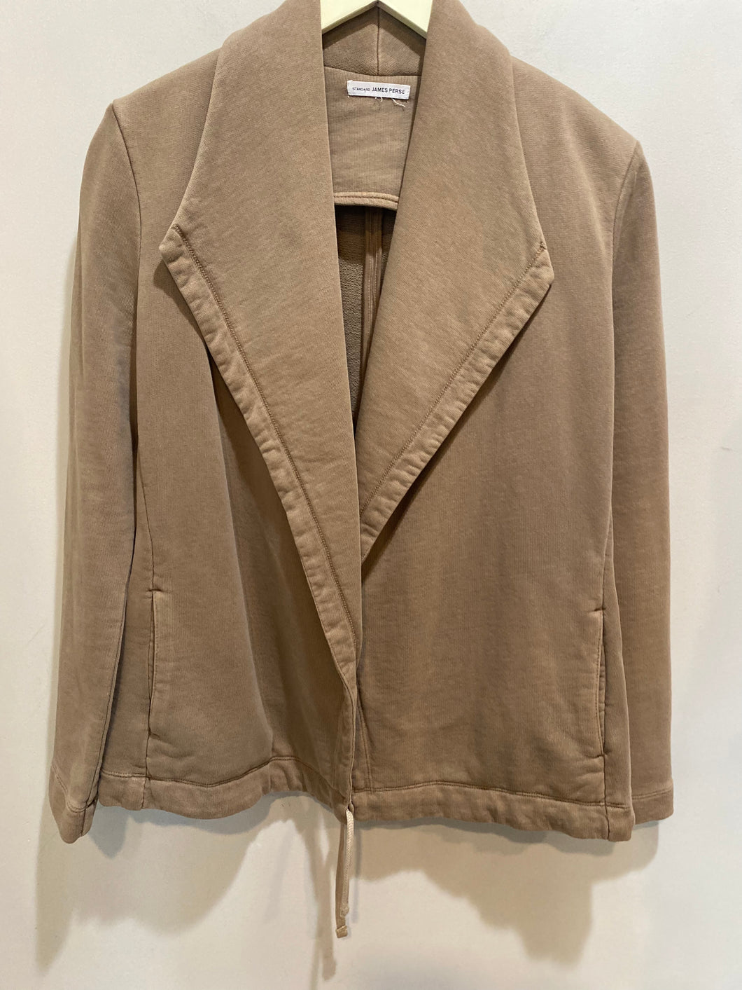 James Perse Taupe Terry Cardigan