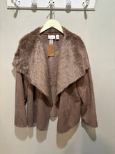 Load image into Gallery viewer, Tan Faux Suede Jacket
