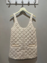 Load image into Gallery viewer, Cream Quilted Dress With Pockets
