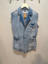 Load image into Gallery viewer, One Teaspoon Light Wash Denim Romper.
